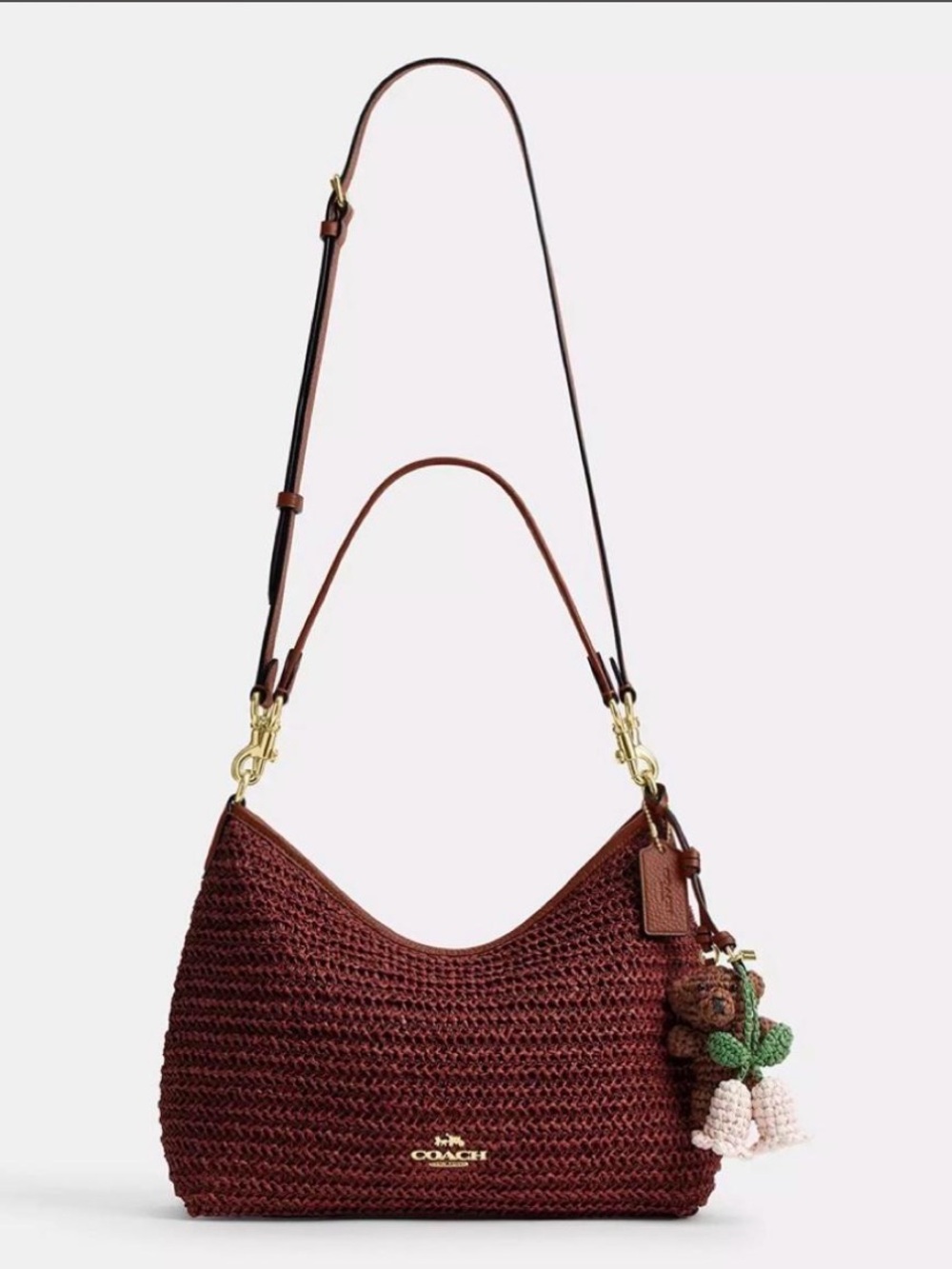 NWT Coach Laurel
Shoulder Bag With Charms CES23
Straw/Gold/Russet - Picture 6 of 9